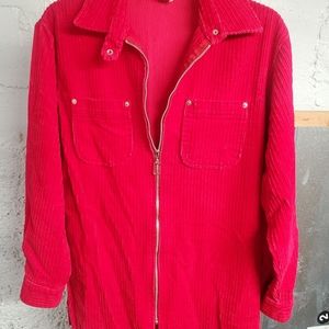 Vintage Fstop brand red corduroy jacket